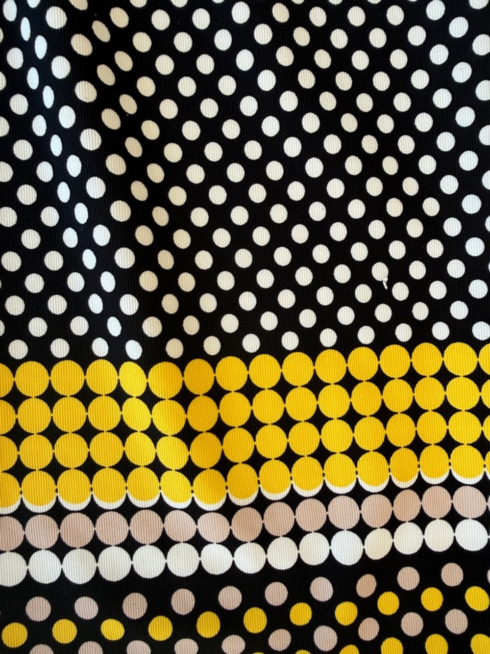 ILE New York Polka Dot Sheath Dress Size 6 Black White Yellow Sleeveless Keyhole - Picture 5 of 6